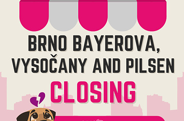 We are saying goodbye to the stores in Brno Bayerova, Pilsen and Sokolovská