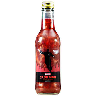 Marvel Iron Man třpytivý nápoj s příchutí červeného ovoce bez cukru 330 ml