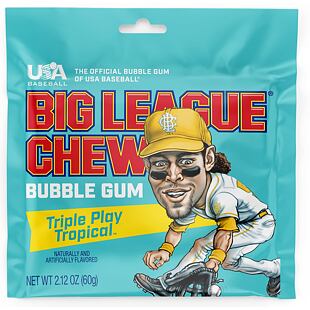 Big League Chew USA trhaná žvýkačka s příchutí tropického ovoce 60 g