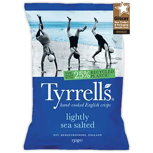 Tyrrells jemně solené chipsy 150 g