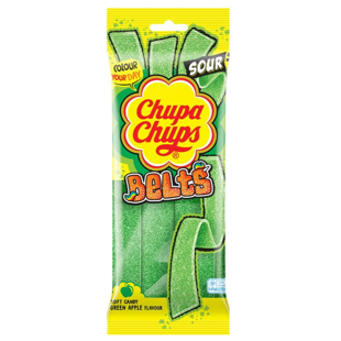 Chupa Chups kyselé pásky s jablečnou příchutí 90 g