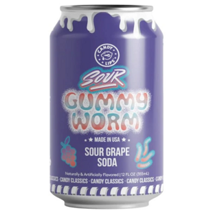 Candy Lips USA sycený nápoj s příchutí kyselého hroznového vína 355 ml