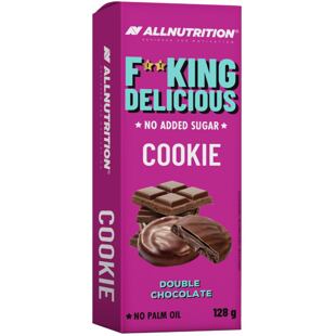 F**KING Delicious kakaové sušenky s čokoládovou náplní a čokoládovou polevou 128 g