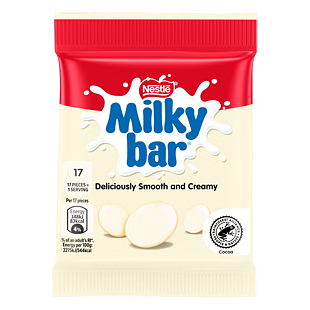 Milkybar knoflíčky s příchutí bílé čokolády 30 g