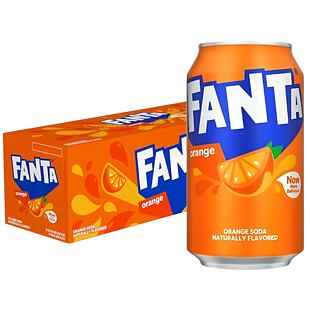 Fanta US sycený nápoj s příchutí pomeranče 355 ml Celé balení 12 ks