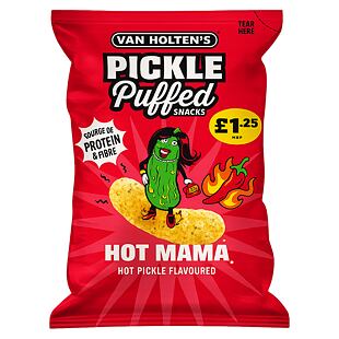 Van Holten's Hot Mama křupky z červené čočky a kukuřice s pikantní okurkovou příchutí 50 g