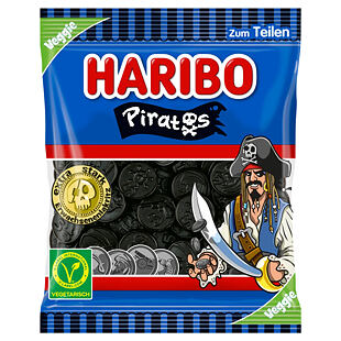 Haribo DE Lakritz Piratos lékořicové bonbóny 175 g