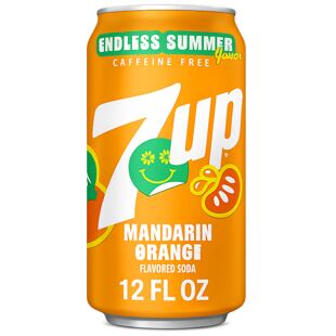 7 Up USA Summer Edition limonáda bez kofeinu s příchutí mandarinka a pomeranč 355 ml
