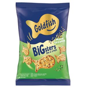 Goldfish EU BIGsters krekry ve tvaru rybiček se sezamem 80 g