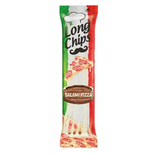 Long Chips EU bramborový snack s příchutí salámová pizza 75 g