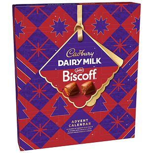 Cadbury adventní kalendář s mléčnou čokoládou se sušenkovou náplní Lotus Biscoff 236 g