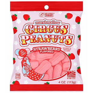 Melster US Circus Peanuts marshmallow ve tvaru arašídů s příchutí jahody 113 g