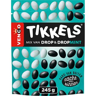 Venco Tikkels mix bonbonů s příchutí lékořice a máty 245 g