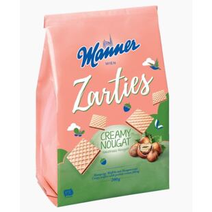 Manner Zarties Nougat křupavé oplatky s krémovou náplní 200 g