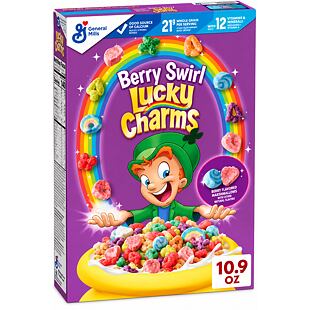 Lucky Charms cereálie s kousky marshmallows s příchutí lesního ovoce 309 g