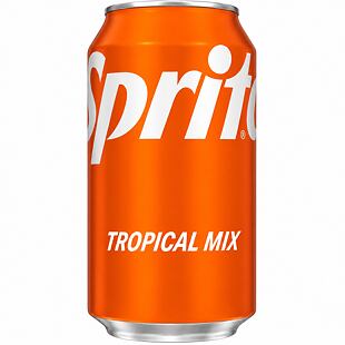 Sprite USA Tropical sycený nápoj s příchutí citrusů a tropického ovoce 355 ml