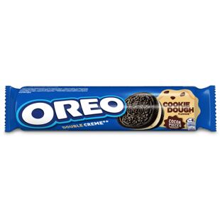 Oreo EU Cookie Dough sušenky s náplní s příchutí sušenkového těsta 157 g