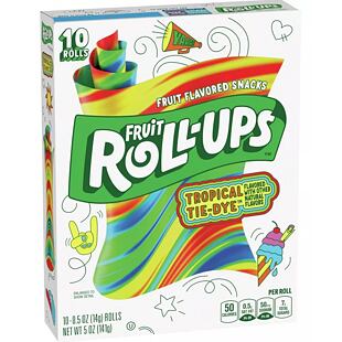 Fruit Roll-Ups soft strips with tropical fruit flavor 141 g