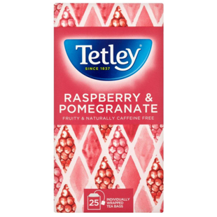 Tetley ovocný čaj s příchutí maliny a granátového jablka 25 ks 43,75 g