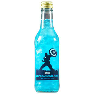 Marvel Captain America třpytivý nápoj s hroznovou příchutí bez cukru 330 ml
