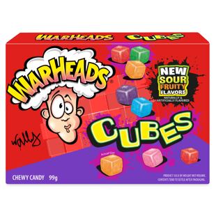 Warheads EU Chewy Cubes kyselé žvýkací bonbonky s ovocnými příchutěmi 99 g
