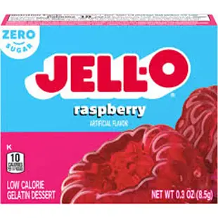 Jell-O zero instantní želatina bez cukru s příchutí maliny 8,5 g