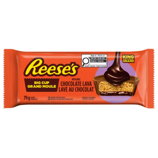 Reese's Chocolate Lava košíček plněný arašídovým máslem s tekutým čokoládovým jádrem 79 g