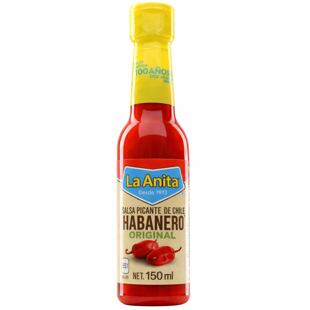 La Anita pálivá omáčka s červenými Habanero papričkami 150 ml