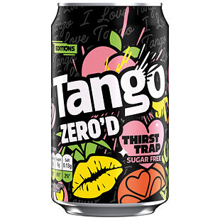 Tango sycený nápoj s příchutí jablka, broskve, pomeranče a ananasu bez cukru 330 ml