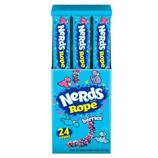 Nerds Rope pendrek obalený v dražé s ovocnou příchutí 26 g Celé balení 24 ks