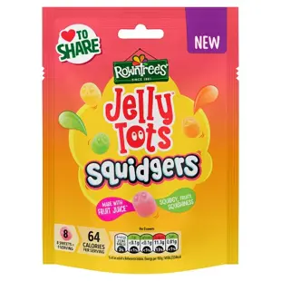 Rowntree's Jelly Tots žvýkací bonbony s ovocnými příchutěmi 120 g