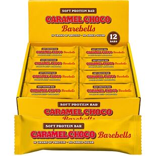 Barebells proteinová tyčinka s příchutí Caramel Choco 55 g Celé balení 12 ks