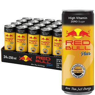 Red Bull TH Zero Plus obohacený o vitamíny 250 ml Celé balení 24 ks