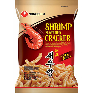 Nongshim pálivé krekry s příchutí krevet 75 g