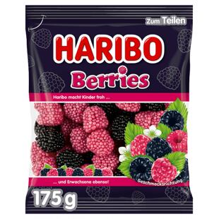 Haribo DE Berries želé bonbóny s příchutí malin a ostružin 175 g