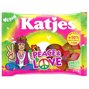 Katjes DE Peace & Love Vegan želé s příchutí ovoce 210 g