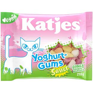 Katjes DE SAUER Vegan Yogurt-Flavored Sour Foam Candies with Fruit Yogurt Flavor  210 g