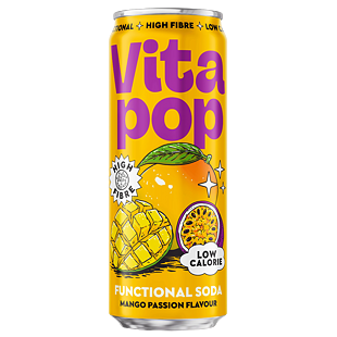 Vita Pop High Fibre nápoj s příchutí mango a maracuja 330 ml