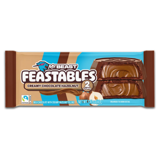 Feastables MrBeast Cups mléčná čokoláda s náplní z lískových ořechů 40 g