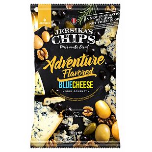 Jersika popované chipsy s příchutí modrého sýra 90 g