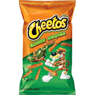 Cheetos USA Crunchy pálivé křupky s příchutí čedaru a jalapeňo 226,8 g