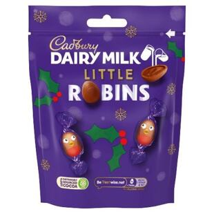 Cadbury Little Robins čokoládová vajíčka s čokoládovou náplní 77 g