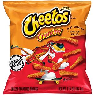 Cheetos USA Crunchy kukuřičné křupky s příchutí sýru 35,4 g