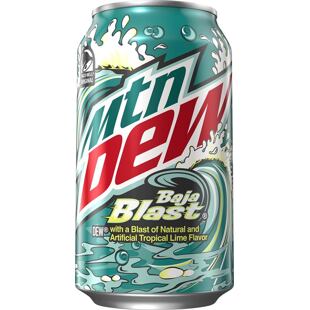 Mountain Dew USA Baja Blast sycený nápoj s příchutí tropického ovoce 355 ml