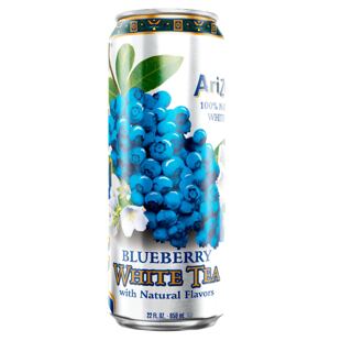 Arizona ledový bílý čaj s příchutí borůvek 650 ml