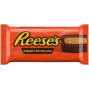 Reese's 2 Peanut Butter Cups košíčky plněné arašídovým máslem s polevou z mléčné čokolády 39,5 g
