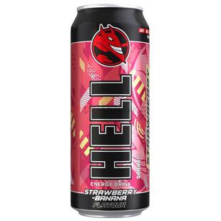 Hell EU Energetický nápoj s příchutí jahody a banánu 500 ml