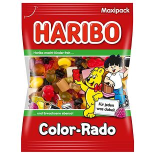 Haribo DE Color-Rado želé s příchutí ovoce a lékořicové bonbóny 1 kg