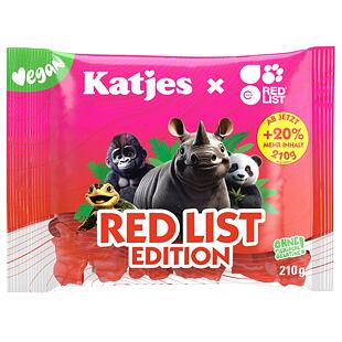 Katjes DE Red List Vegan želé bonbóny ve tvaru ohrožených zvířat 210 g
