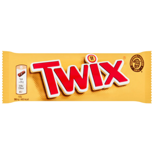 Twix EU tyčinky v mléčné čokoládě s karamelem 50 g